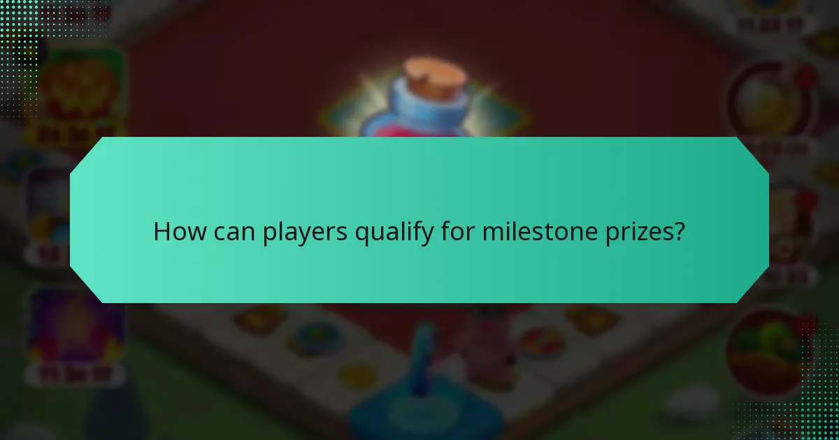 How can players qualify for milestone prizes?