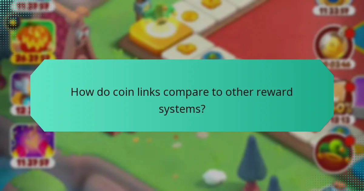 How do coin links compare to other reward systems?