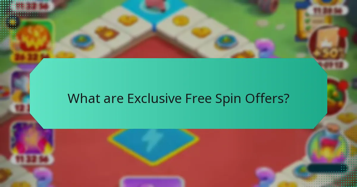 What are Exclusive Free Spin Offers?