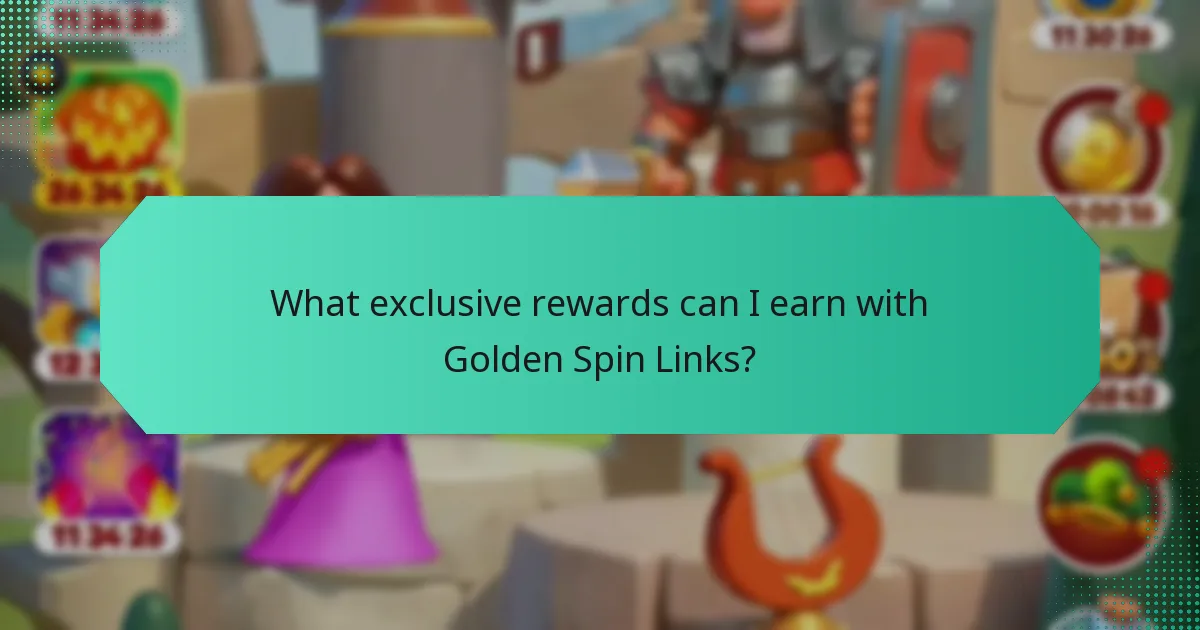 What exclusive rewards can I earn with Golden Spin Links?